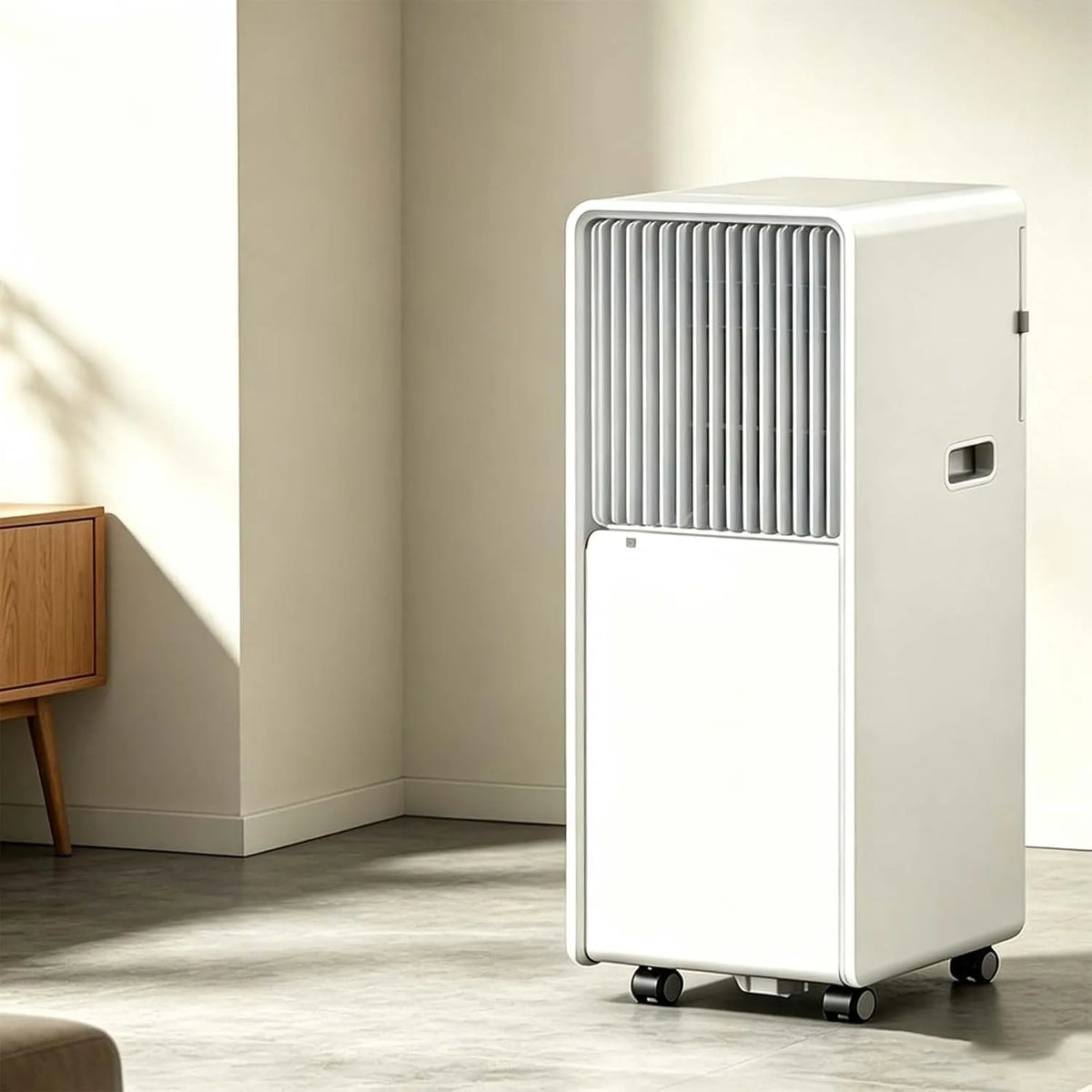 Generisch, Mobile klimaanlæg, Bærbar aircondition, mobil AC inverter med køling, opvarmning, affugtning, Hvid, 5000 BTU