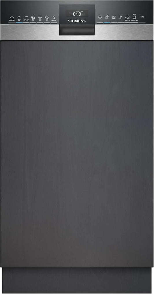 Siemens iQ300 SR53HS74KE, Opvaskemaskiner, 45 cm, Semiintegreret opvaskemaskine 45 cm, Sølv, 44dB, 8, 9 l, 0, 755kW