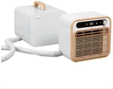 Generic 130m3h, Luftkonditioneringsanlæg, Split Air Conditioning Portable, WiFi Fjernbetjening Camping AC Unit, Flow, Dual, Hvid, 13 kg