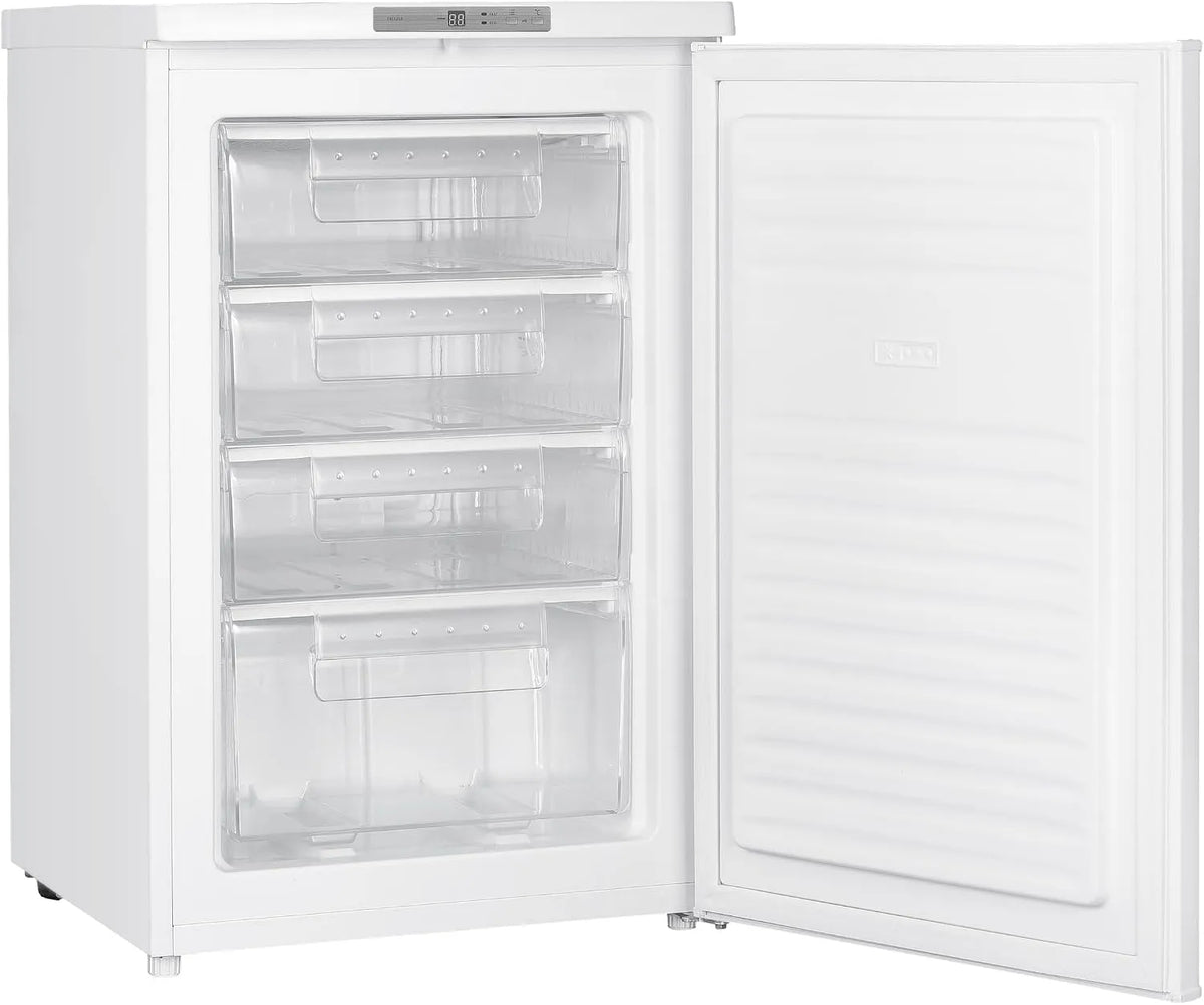 Wiggo WF-TT8D, Frysebokse med rumindhold under 1 liter, fritstående fryser lille 58 x 55 x 85 cm I almindelig fryser 35 kg I 91L I, Hvid