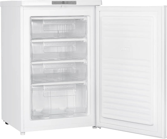Wiggo WF-TT8D, Frysebokse med rumindhold under 1 liter, fritstående fryser lille 58 x 55 x 85 cm I almindelig fryser 35 kg I 91L I, Hvid