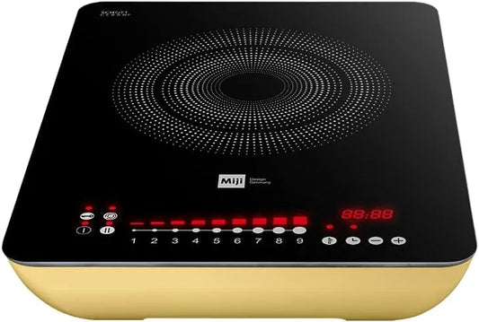 Miji Design Germany, Kogeplader, Miji Star 3 ECO Trend, sand, induktionskogeplade med 2300 Watt, enkelt induktion, Sort, 2300 W, 40 x 30 x 7