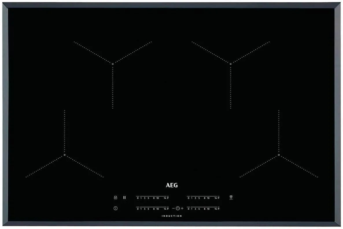 AEG IKB84431FB, Kogeplader, Bygning-i kogetop med induktionskogetop, keramik, sort, 2300 W, rektangulær