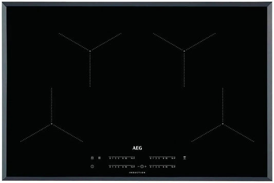 AEG IKB84431FB, Kogeplader, Bygning-i kogetop med induktionskogetop, keramik, sort, 2300 W, rektangulær