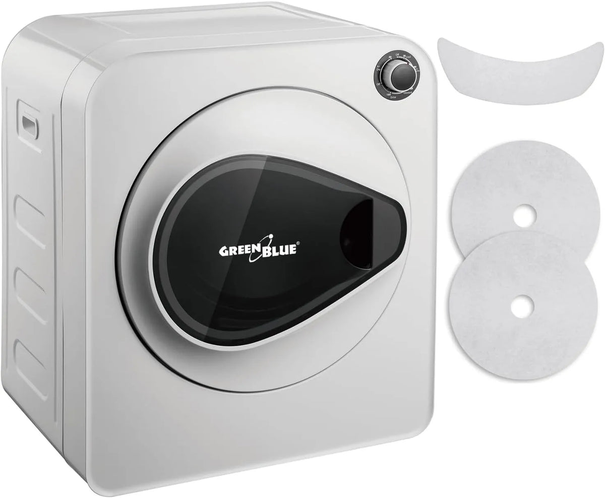 Green Blue GB405, Aftrækstørretumblere, 3kg Grøn Blå Elektrisk tørretumbler Air tørretumbler 830W / op til 3 kg /, Grøn / blå, 3kg, 830W, 62dB