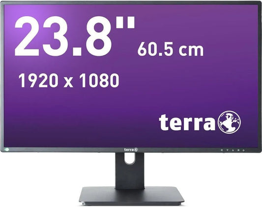 Terra, Skærme, 2456W PV V4 24 ′ ′ ′ Skærm Fuld HD IPS sort USB- C med 15W strømforsyning, Sort, 2456W, 15W, 24 ', 75 Hz