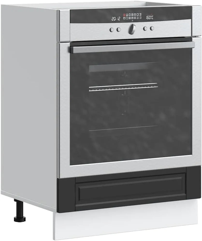 HBFDSFG, Ophængningsskabe, Gaffel ombygning kabinet Porto Schwarz Woodbaseret materiale, Sort, 60 x 46 x 81, 5 cm, 50 kg, 20 kg