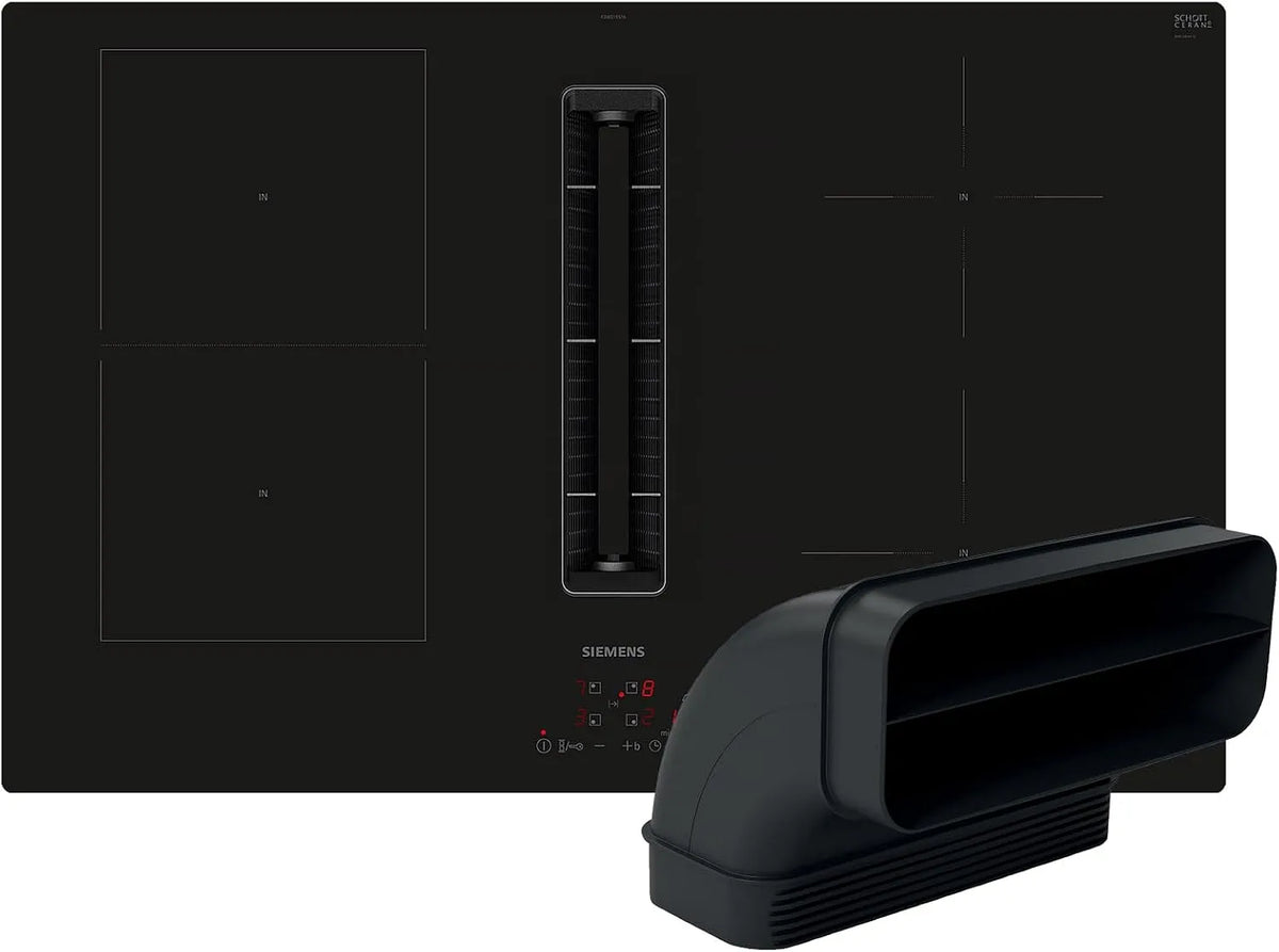 Siemens ED801BGA7 ED801BS16E, Kogeplader, kogetopudladningsinduktion + flad kanal HZ9VDSB2, Sort, 9V, 80 cm, 190 mm, 210 mm