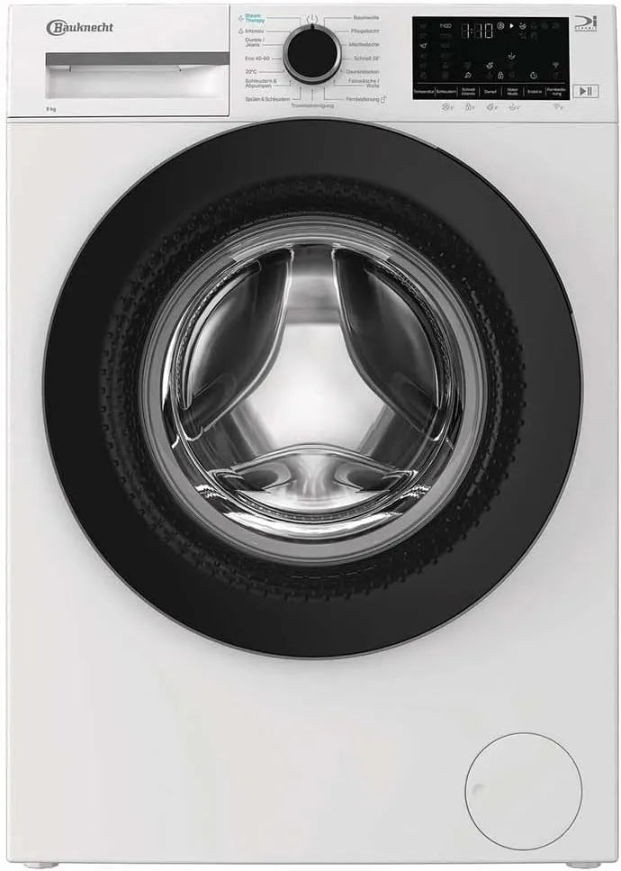 Bauknecht 9A30, Vaskemaskiner, B W BS vaskemaskine, 9 kg, 1400 rpm, frontlæsser, Steam Therapy & Steam, Hvid