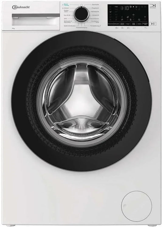 Bauknecht 9A30, Vaskemaskiner, B W BS vaskemaskine, 9 kg, 1400 rpm, frontlæsser, Steam Therapy & Steam, Hvid