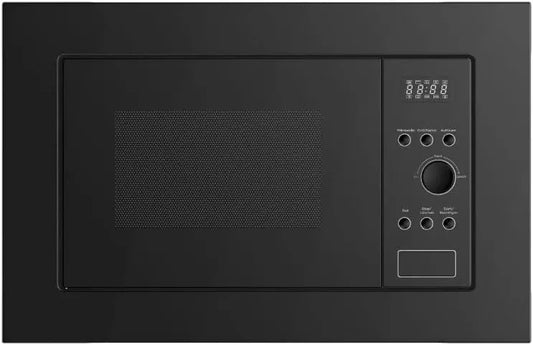 Midea MBWAG820AS7-BK MBWAG820AS7, Mikrobølgeovne med grill, BK Mikrobølgeovn med Grill Rotary plade Sort 800 Watt, 20 l madlavning kammer, Sort