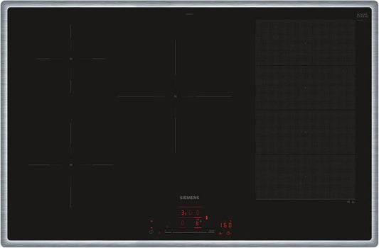 Siemens iQ700 EX845HVC1E, Kogeplader, Smart induktionsbeholder 80 cm varioInduktion, Sort, 80 cm
