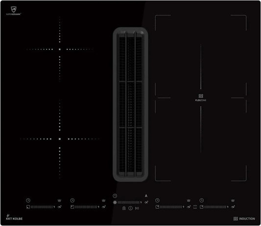 KKT KOLBE IND600DRAFT IND600UDKAST, Kogeplader, induktionspuster med rækkevidde, 60 cm, sort, 7, 4 kW