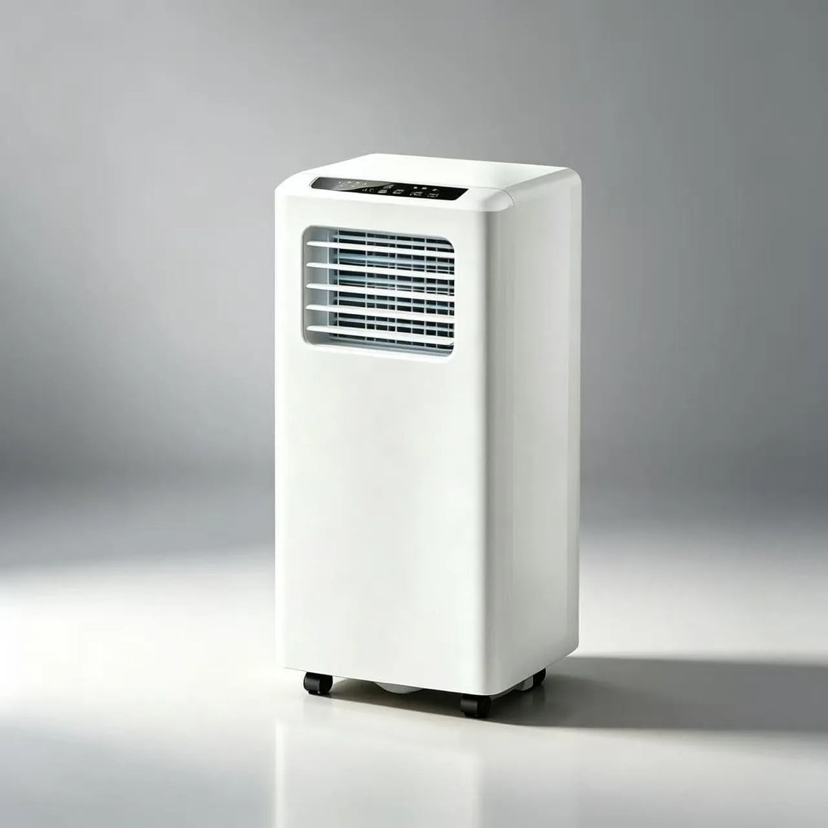 Generisch 24-Stunden-Timer 4-in-1, Mobile klimaanlæg, bærbar aircondition (12.000 BTU) med 24- timers timer og vindue, Hvid, 12.000 BTU