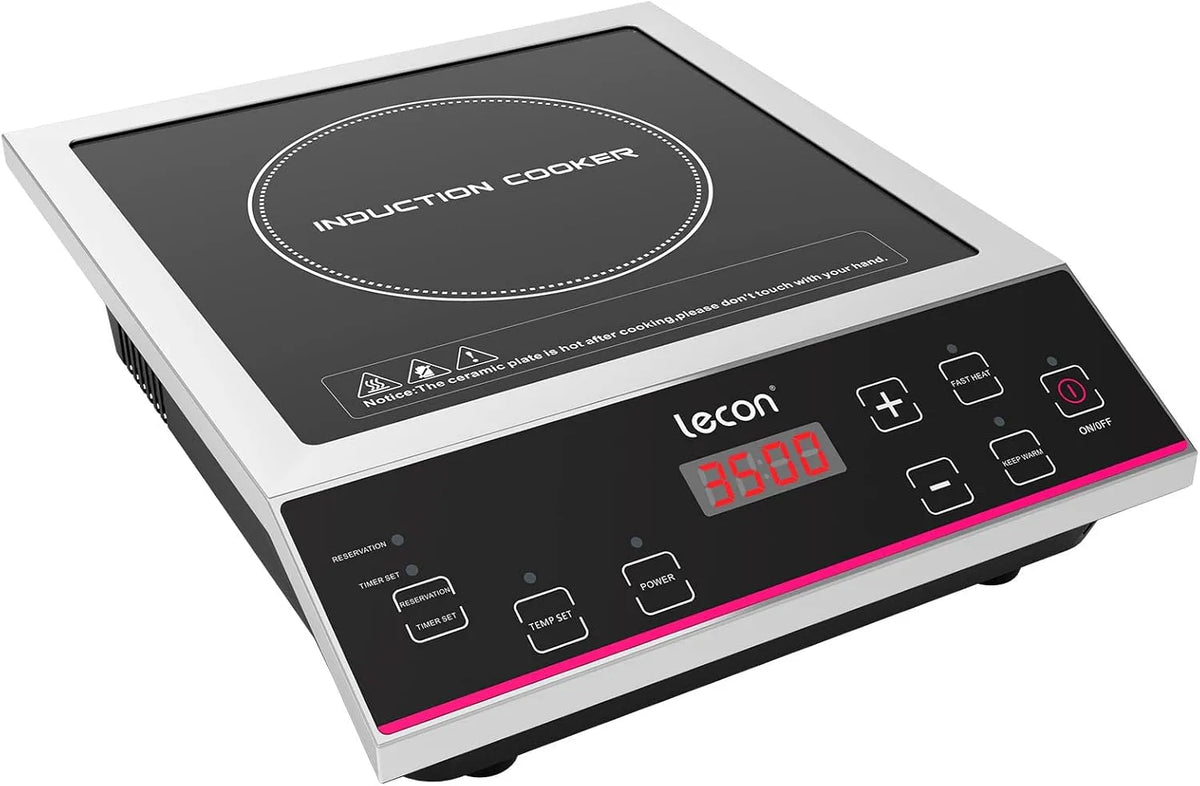 lecon chef, Kogeplader, 3500W induktionsspole 1 plade 3500 W kommerciel, Sort, 3500W, 300W, 50 kg, 27, 5 cm