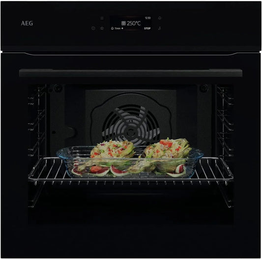 AEG NBE7A60SB, Ovne, Meal Assist Bagning Furnace Sort, 72 l, 40 W, 594 x 596 x 569 mm, 590 x 560 x 550 mm