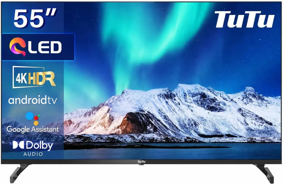 TuTu TUQ55UN1, TV'er, QLED TV 55 inches (139cm), 4K UHD Smart TV, Sort, QLED, 55 inch, 139cm, 4K