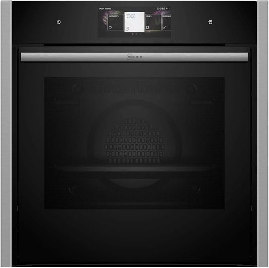 Neff B64VT73N0, Ovne, Bygge- i ovn N90, Integrabel ovn 60 x 60cm, Lavet i Tyskland, Slide & Skjul, Fuld, Sort, 64V, 60 x 60cm, 6.8 '