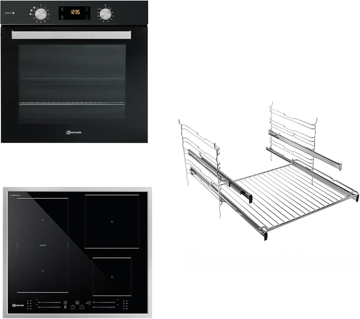 Bauknecht Protect/1, Ovne, BAKO sort STEAM BESKYTTELSE / Installeret ovent- madlavning felt kombination /, Sort, 60 cm, 8V, 0, 89 kW, 69 kW