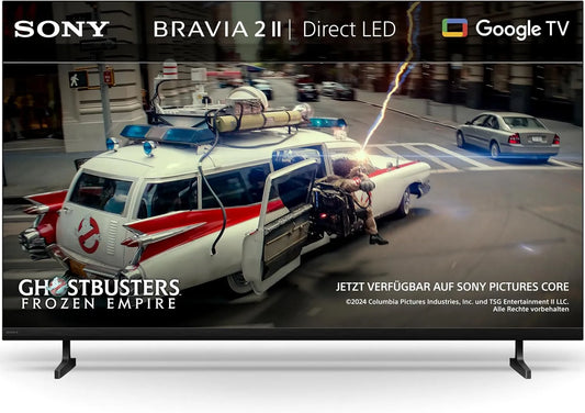 Sony PS5-Kompatibilit 4K-Upscaling, Bærbare TV'er, BRAVIA 2II 75 tommer TV, 4K Smart TV (Google TV), X1 processor, 4K opskalering, Sort, 4K, 13L