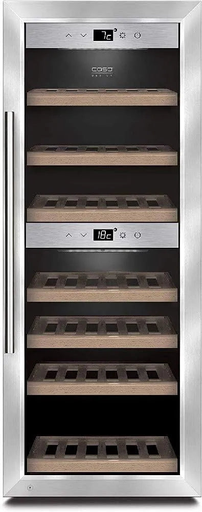 Caso, Vin- og champagnekølere, WineComfort 38, Sort, 38 v, 31 cm, 38'