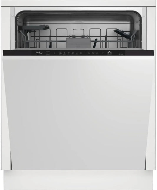 Beko BDIN16430 b300, Opvaskemaskiner, 60 cm, built- in opvaskemaskine 60 cm fuldt integreret, for 14 skræddersyede lofter, 3, Sølv
