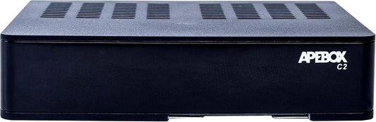 APEBOX 1xDVB-T2/C DVB-T2/C, Modtagere til DVB- T og DVB- T2, DVB-S2X C2 4K UHD 2160p Combo Satellite DVB- S2X & DVB- T2 / C Multistream, Sort, 4K