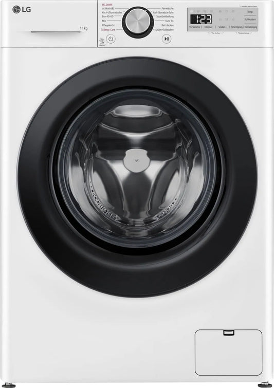 LG F4WR4911P, Vaskemaskiner, vaskemaskine, frontlæsser, 11 kg, 1350 rpm, AI DD, Steam, 6 Motion, Inverter, Hvid, 4W
