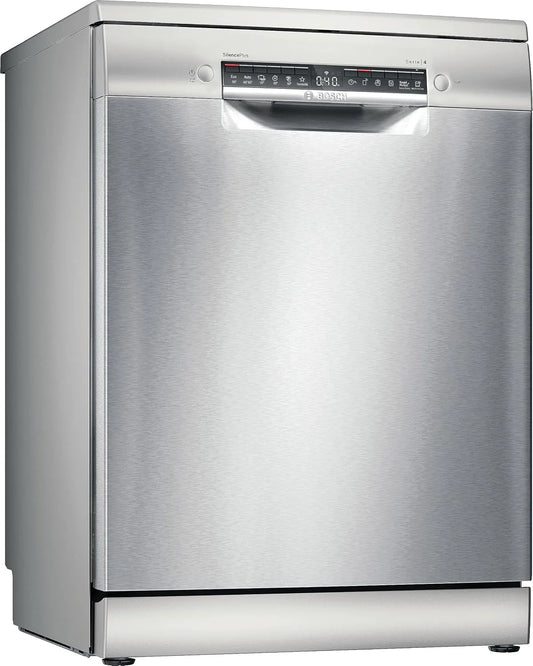 Bosch SMS4EMI01E, Opvaskemaskiner, 60 cm, Serie 4 Smart Dishowers 14 Overdækket stål klasse C, Hvid, 5 x 60 x 60 cm, 42 dB