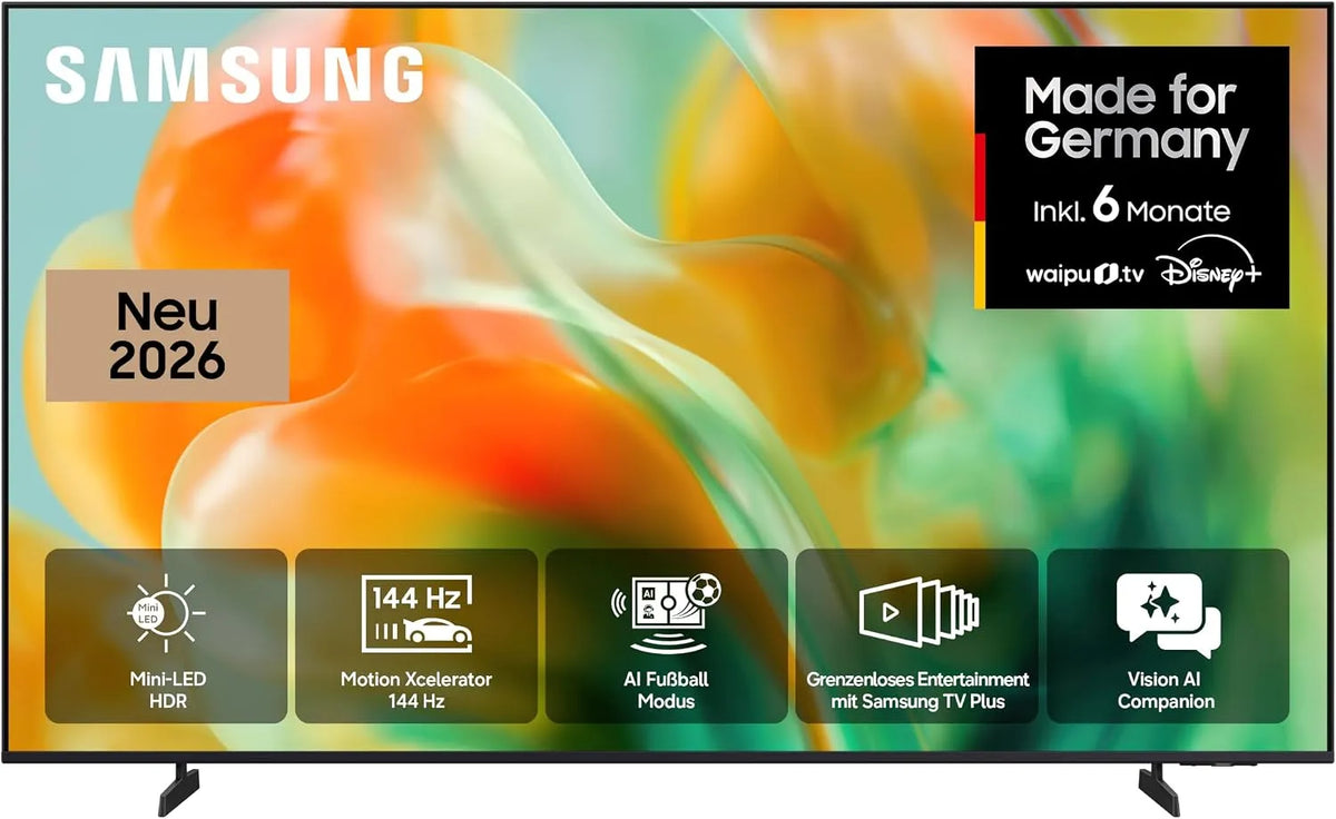 Samsung M80H, TV'er, Mini LED 4K 75 inches (189 cm), UHD TV, Mini LED HDR for imponerende detalje, Sort, Mini LED, 4K, 75 inch, 189 cm