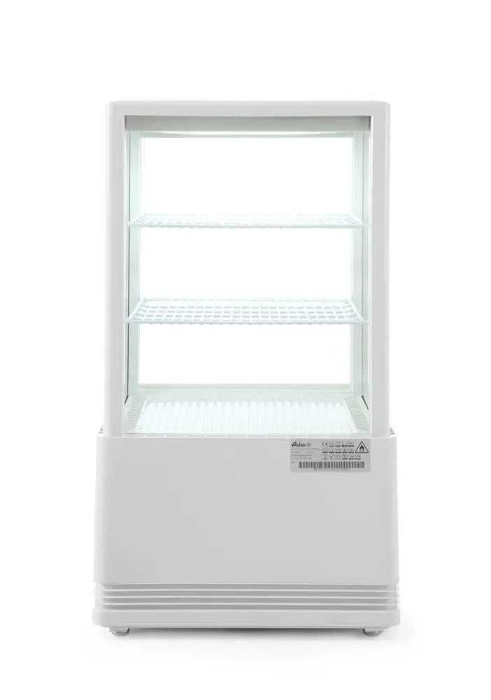 HENDI 452x406x, Kølemontrer, Køleskab, beslag, kage udstillingsvindue, 2 / 6 ECHC, automatisk optøning, Hvid, 58L, 230V, 170W, 452x406