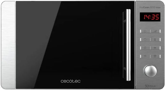 Cecotec, Solo-mikrobølgeovne, mikroovn Proclean 5010 Inox, 700W, 20L, Sølv