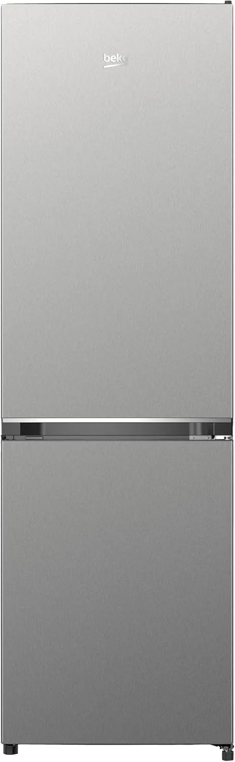 Beko B3RCNO255XB, Køle-/fryseskabe, fritstående køleskab / fryser, 250 l i alt brugbar volumen, No Frost, 180 cm, Sølv, 250 l, 39 dB