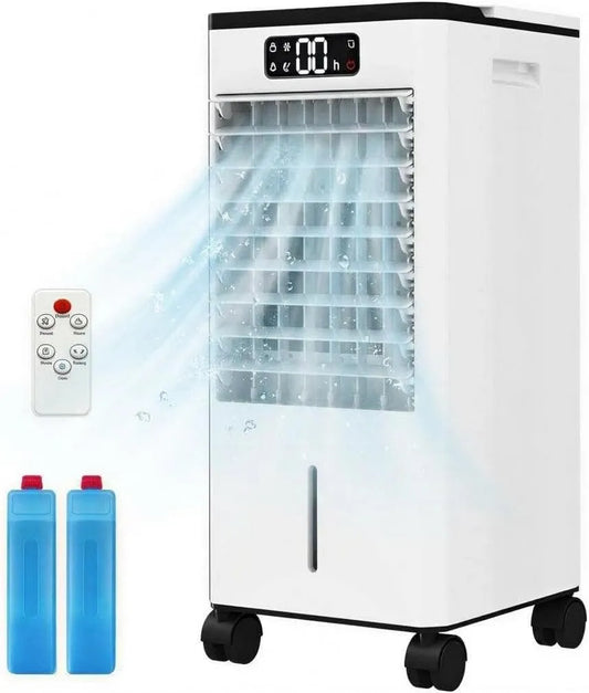 GarveeLife 3-in-1 in-1, Mobile klimaanlæg, 3- Mobile Air Conditioning 7L Vandtank, Bærbar ventilator, Hvid, 1 G, 7L, 45 dB, 0, 13 kW