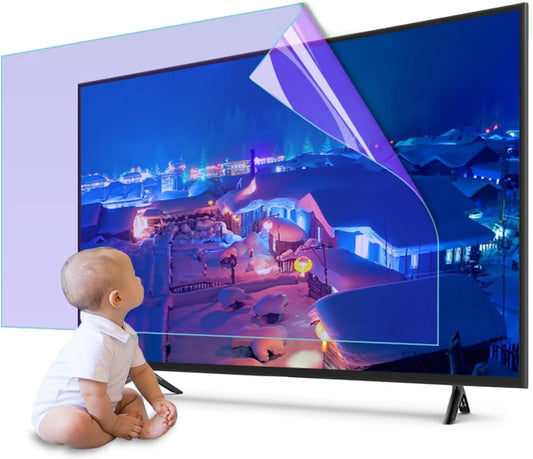 JQZWXX 55zoll1221x689mm 55inch1221x689mm, Skærmbeskyttelse til TV, 55 tommer måtte anti-refleksfilm, blå lys filter TV skærm beskyttelse, Sort