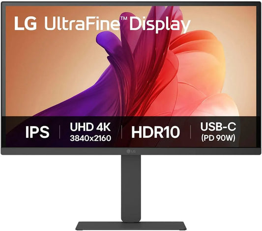 LG 27U730A-B.AEU 27U730A, Skærme, UltrafineTM - B.AEU (27 tommer) 4K UHD IPS Monitor, HDR10, USB- C (90W), sort, 4K, 90W, 3840x2160